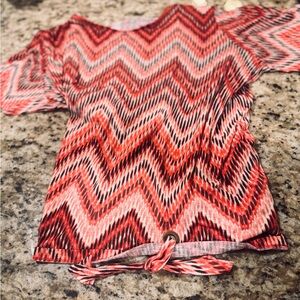 Chevron Patterned Women's Top